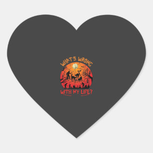 Wat Mis Is Leven Halloween Zwarte Katten Zombies G Hart Sticker
