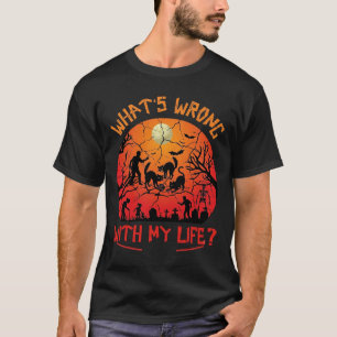 Wat Mis Is Leven Halloween Zwarte Katten Zombies G T-shirt