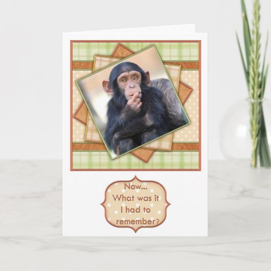 Wat moest ik onthouden? Grappige verjaardag Kaart (Voorkant)