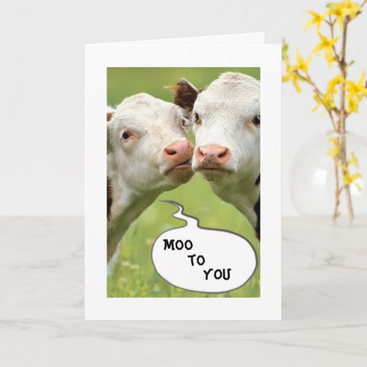 WAT MOET COWS DOEN MET HALLOWEN KAART (Gele Bloem)