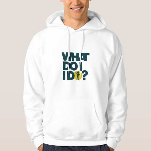 Wat moet ik doen? hoodie (Voorkant)