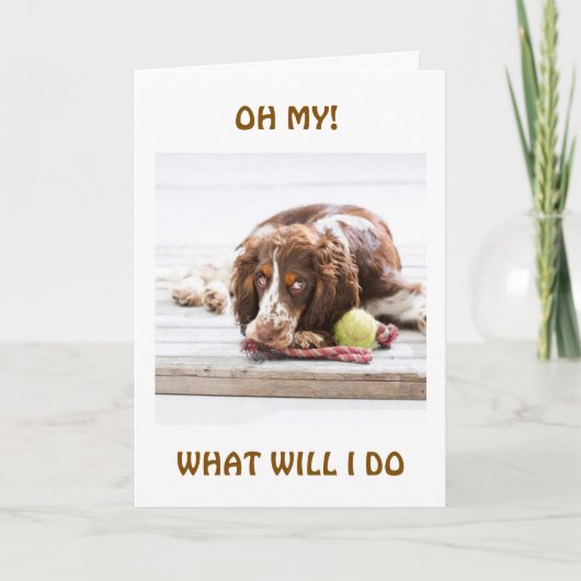 WAT MOET IK DOEN "ZONDER JOU?" KAART (Voorkant)