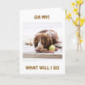 WAT MOET IK DOEN "ZONDER JOU?" KAART (Gele Bloem)