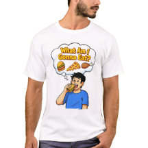 "Wat moet ik eten? – Grappige T-shirt voor voedsel