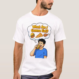 "Wat moet ik eten? – Grappige T-shirt voor voedsel
