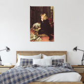 Wat moet ik lezen? canvas afdruk (Insitu (Slaapkamer))
