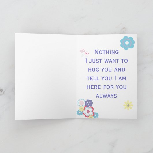 Wat moet ik zeggen over Moederdag? Kaart (Binnen)