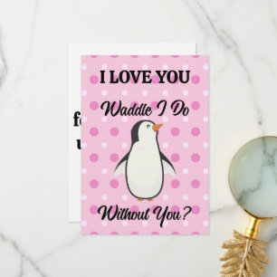 Wat moet ik zonder jou Persoonlijke liefdeskaart Bedankkaart