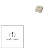 WAT MOET JE ETEN? RUBBERSTEMPEL (Gestempeld)