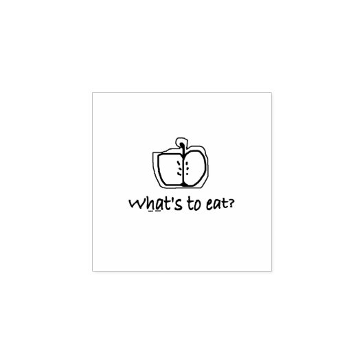 WAT MOET JE ETEN? RUBBERSTEMPEL (Afrduk)