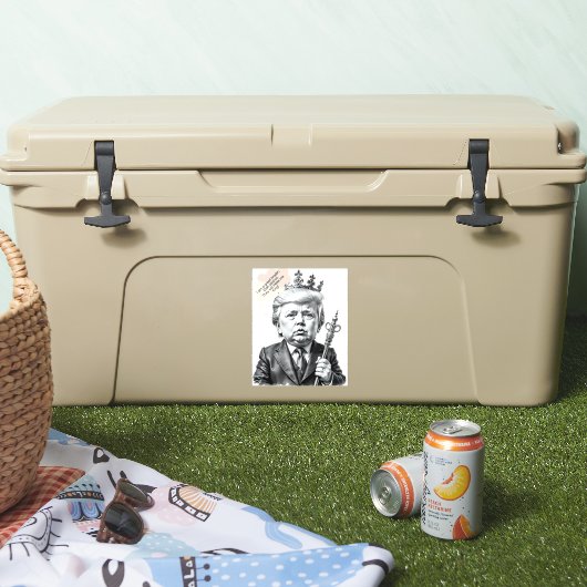 Wat moet je koning zijn sticker (Koeler)