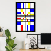 Wat Mondrian niet heeft gerealiseerd Poster (Thuiskantoor)