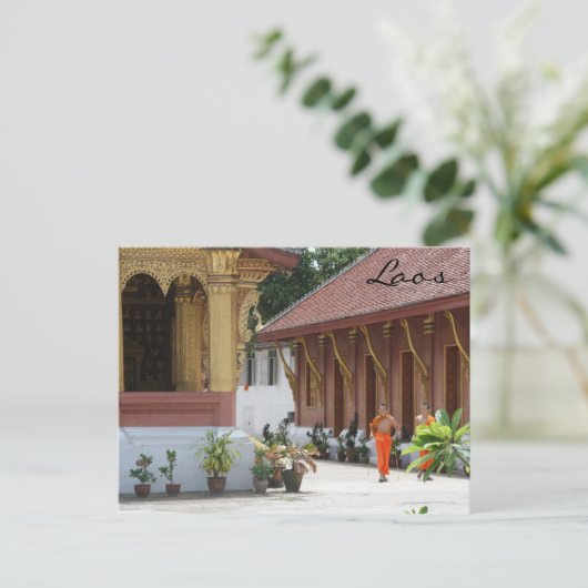 Wat monniken briefkaart (Staand voorkant)