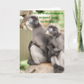 Wat naar dat ik je verjaardag heb gemist kaart (Voorkant)