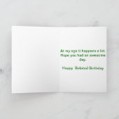 Wat naar dat ik je verjaardag heb gemist kaart (Binnen)