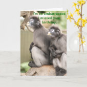 Wat naar dat ik je verjaardag heb gemist kaart (Gele Bloem)