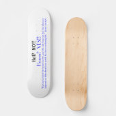 Wat? Nee! Persoonlijk Skateboard (Voorkant)