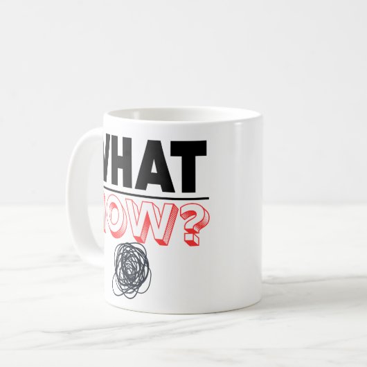 Wat nu Afstuderen Cadeau Grappig Cadeau Koffiemok (Voorkant links)