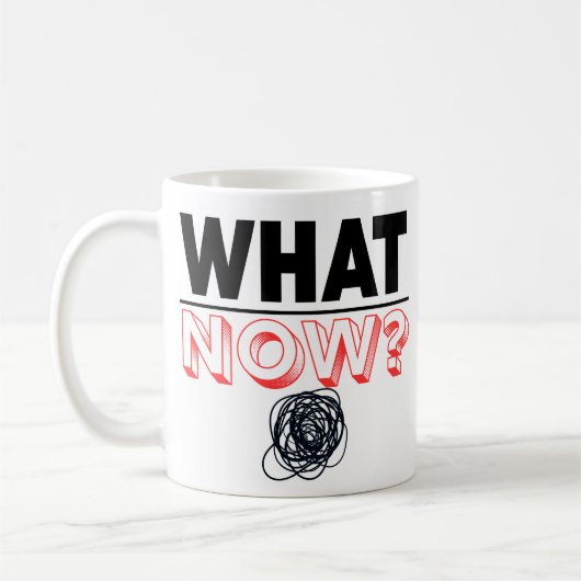 Wat nu Afstuderen Cadeau Grappig Cadeau Koffiemok (Links)