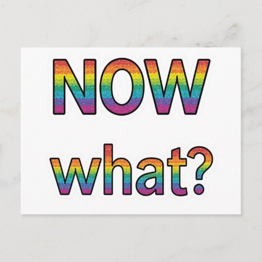 Wat nu? briefkaart (Voorkant)