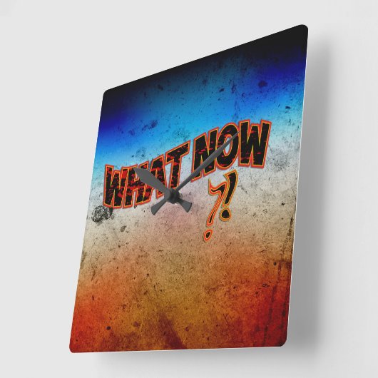 Wat nu? vierkante klok (Hoek)