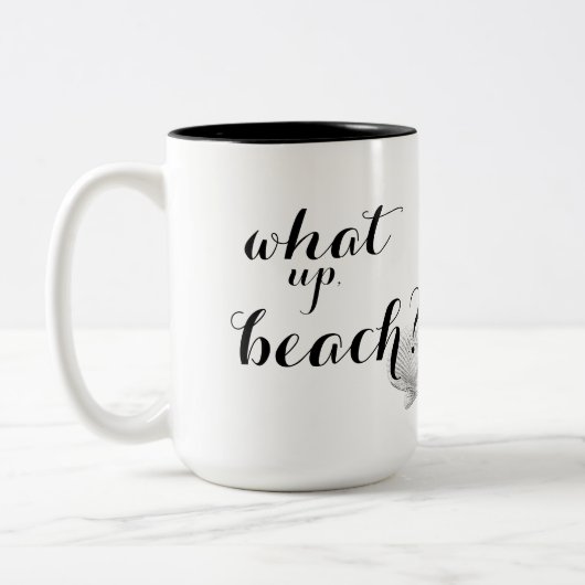 Wat omhoog de Mok van de Koffie van het Beach (Links)