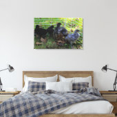 Wat omhoog - het Uiteinde van de Kip is Canvas Afdruk (Insitu (Slaapkamer))