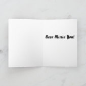 Wat omhoog Missin u" Misser You Card is Kaart (Binnen)