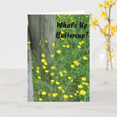 Wat omhoog Missin u" Misser You Card is Kaart (Gele Bloem)