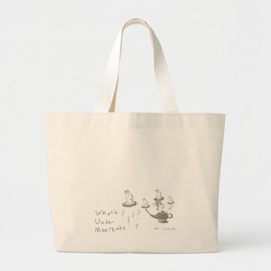Wat onder Meerkats Grote Tote Bag (Voorkant)