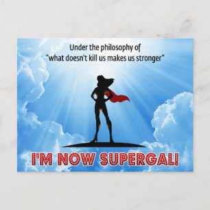 Wat ons niet doodt maakt ons sterker! briefkaart