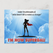 Wat ons niet doodt maakt ons sterker! briefkaart (Voorkant)