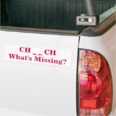 Wat Ontbreekt Kerken bumpersticker (Op Truck)