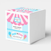 Wat onthult de Scoop Ice Cream Parlor Geslacht Bedankdoosjes (Achterkant)