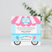 Wat onthult de Scoop Ice Cream Parlor Geslacht Bedankkaart (Staand voorkant)