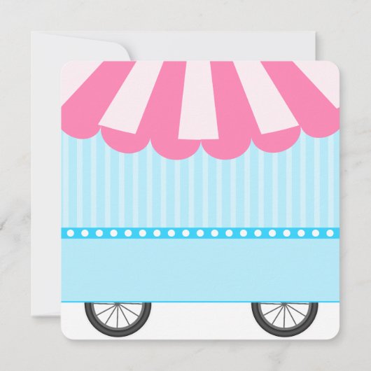 Wat onthult de Scoop Ice Cream Parlor Geslacht Bedankkaart (Achterkant)