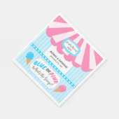 Wat onthult de Scoop Ice Cream Parlor Geslacht Servet (Hoek)