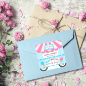 Wat onthult de Scoop Ice Cream Parlor Geslacht Vierkante Sticker