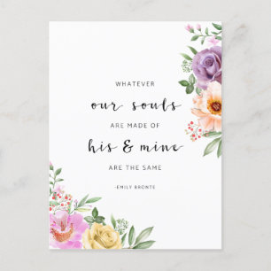 Wat onze zielen ook zijn, Emily Bronte Briefkaart