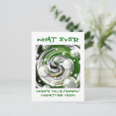 Wat ooit! Kaart voor Kerstmis (Staand voorkant)