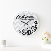 wat ook - de grijze en witte chevron is grote klok (Huis)