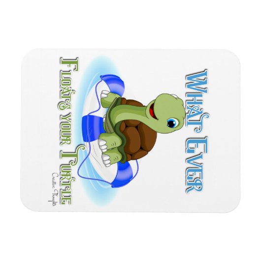 Wat ook drijft je schildpad 2 magneet (Horizontaal)