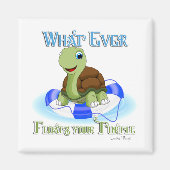 Wat ook drijft je schildpad 2 magneet (Voorkant)