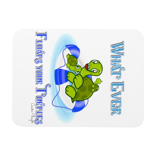Wat ook drijft je schildpadden 3 magneet (Horizontaal)