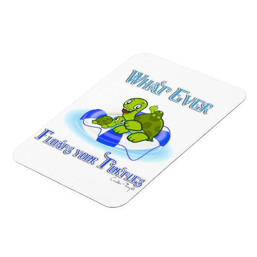 Wat ook drijft je schildpadden 3 magneet (Linkerzijde)