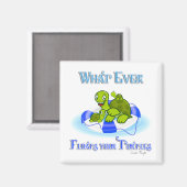 Wat ook drijft je schildpadden 3 magneet (Voorkant / Achterkant)