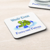 Wat ook drijft je schildpadden 3 onderzetter (Linkerzijde)