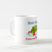 Wat ook drijft jullie schildpadden 2 koffiemok (Voorkant links)