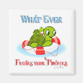 Wat ook drijft jullie schildpadden 2 magneet (Voorkant)