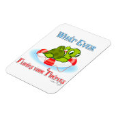 Wat ook drijft jullie schildpadden 2 magneet (Linkerzijde)